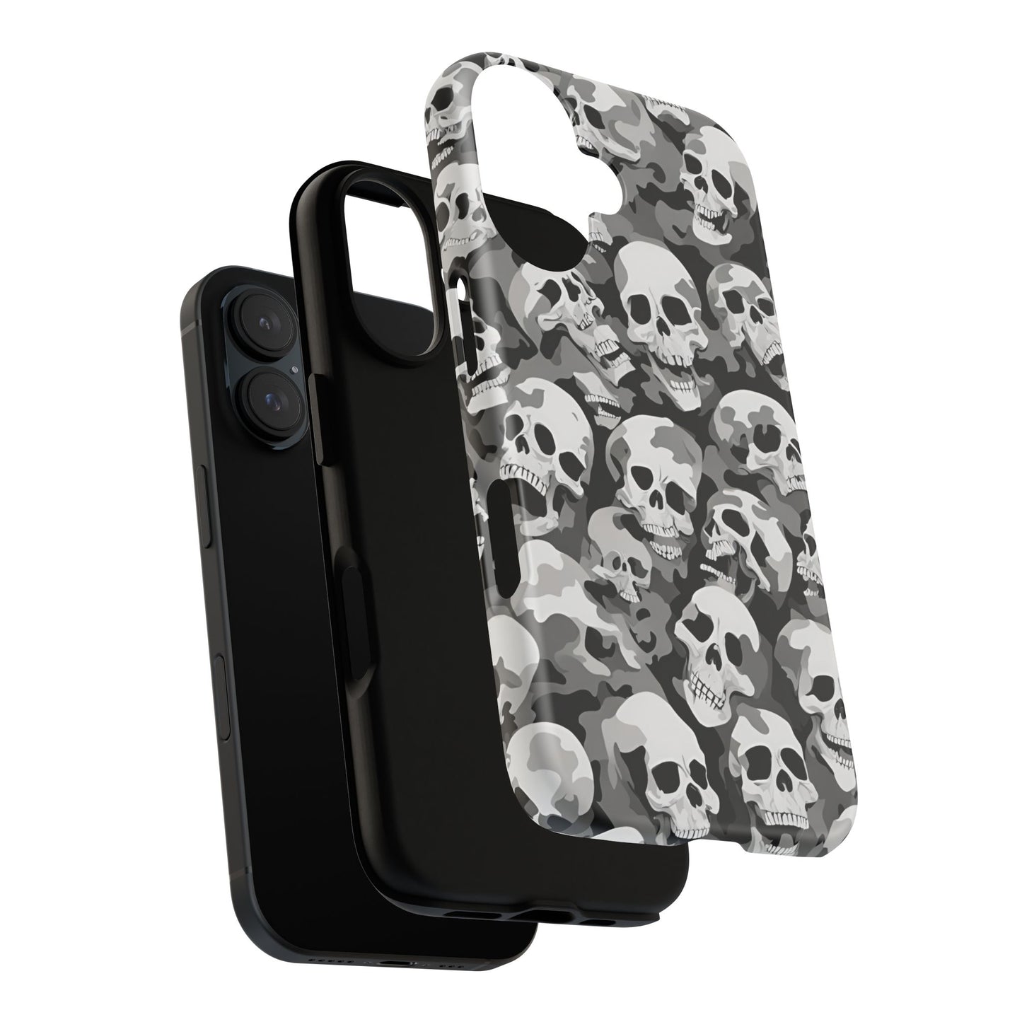 SKULL phone case TOUGH iPhone 16/15/14/13/12/11 Pro Max | Galaxy S24/S23/S22 Ultra | Pixel 7/8/9 | Slim & Tough