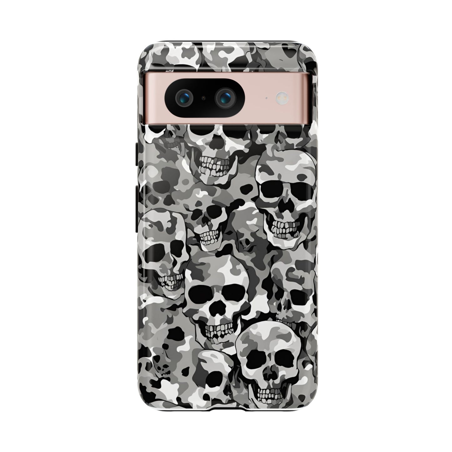 SKULL CAMO phone case TOUGH iPhone 16/15/14/13/12/11 Pro Max | Galaxy S24/S23/S22 Ultra | Pixel 7/8/9 | Slim & Tough