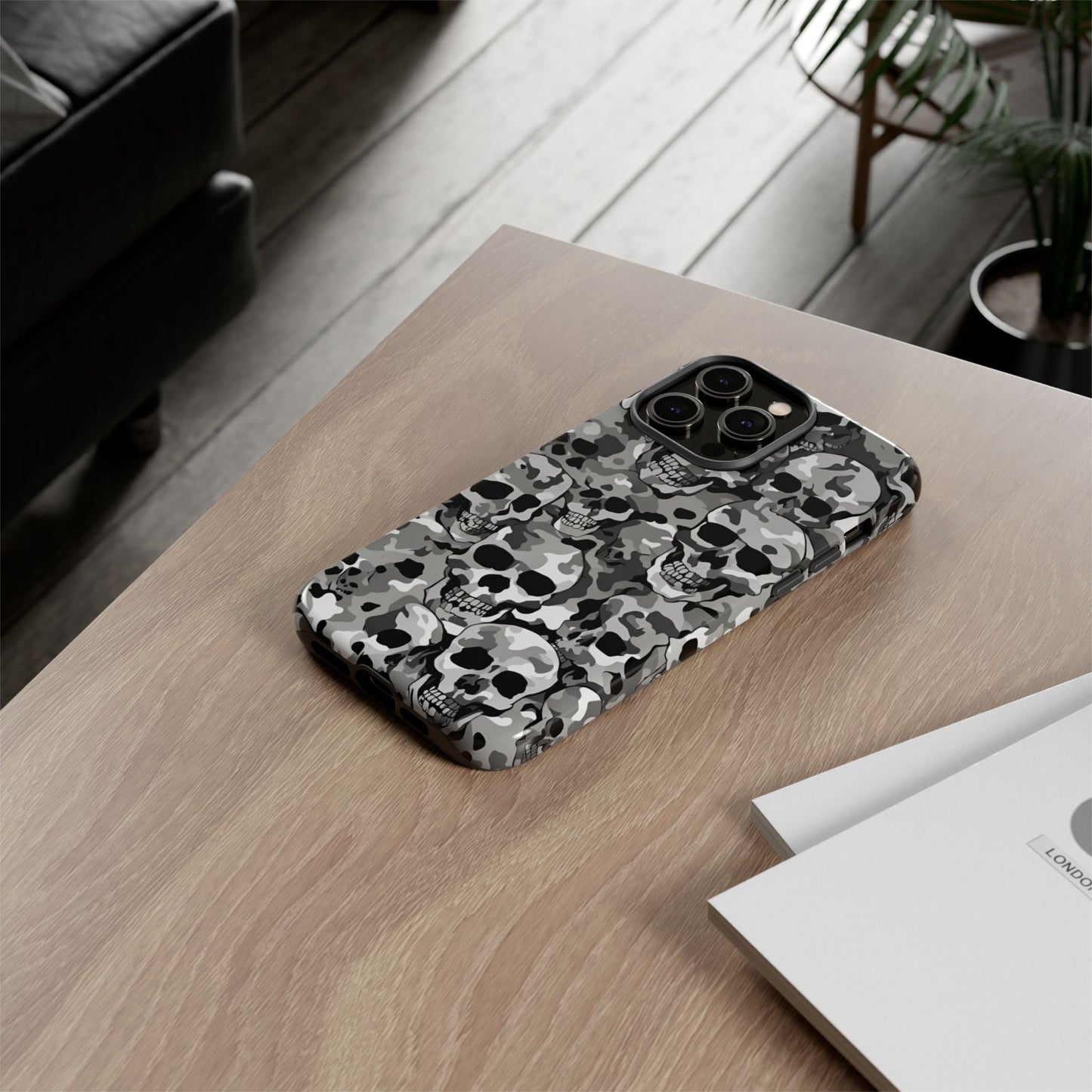 SKULL CAMO phone case TOUGH iPhone 16/15/14/13/12/11 Pro Max | Galaxy S24/S23/S22 Ultra | Pixel 7/8/9 | Slim & Tough