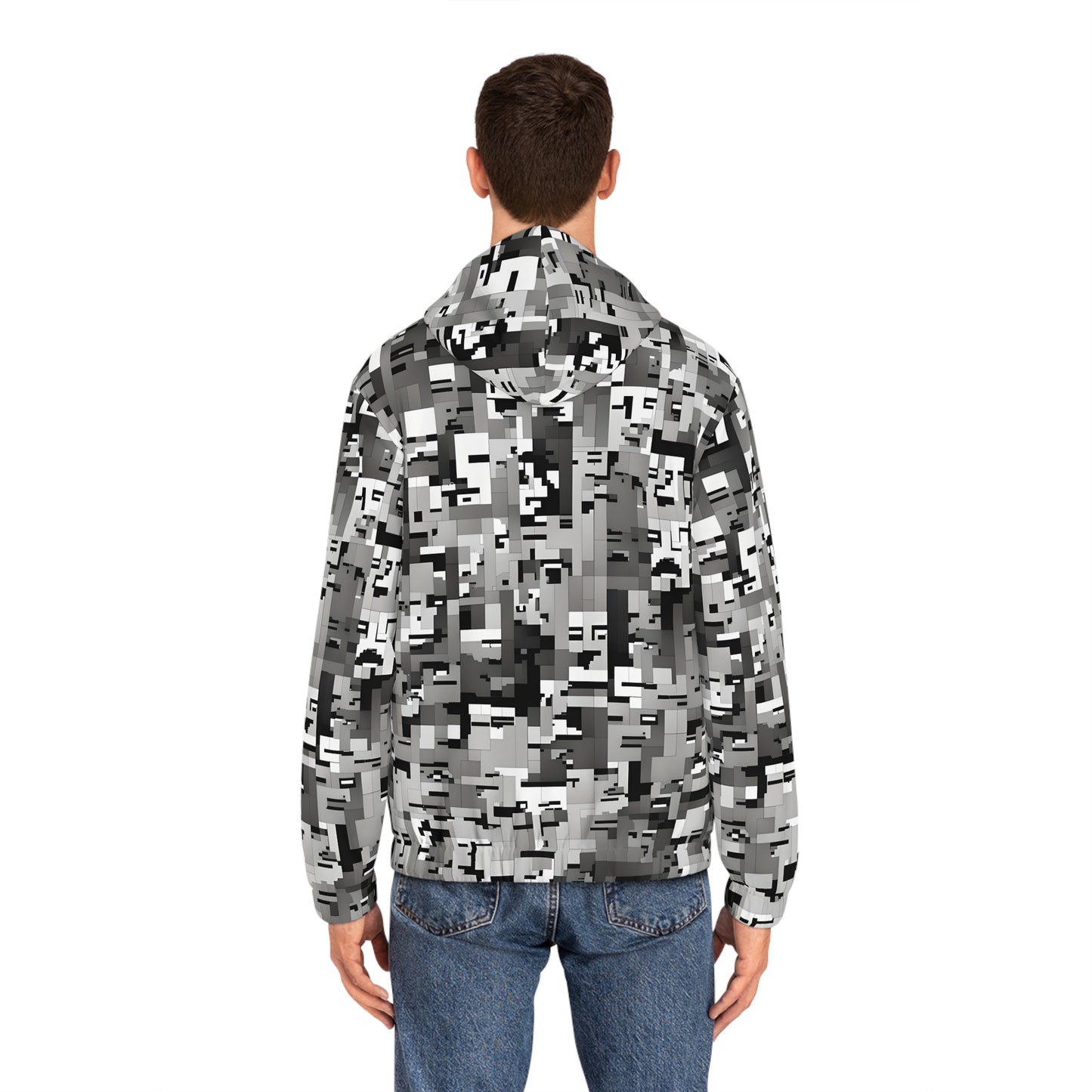 Anti Facial Recognition Hoodie, Anti Surveillance Clothing for Gamers 16-bit design