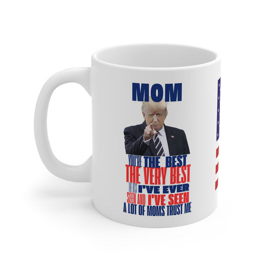 USA trump coffee mug, mom you're the best, perfect for Christmas gift