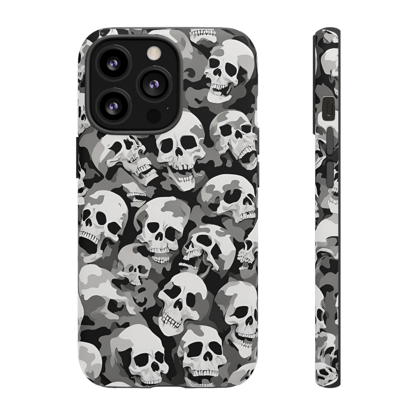 SKULL phone case TOUGH iPhone 16/15/14/13/12/11 Pro Max | Galaxy S24/S23/S22 Ultra | Pixel 7/8/9 | Slim & Tough