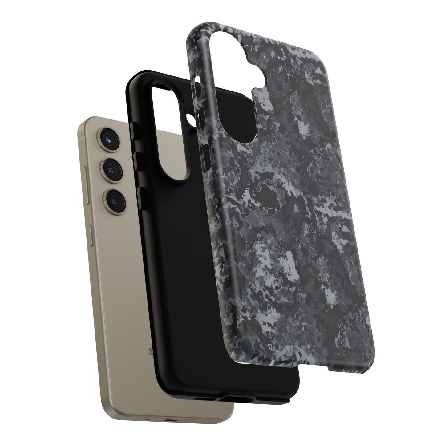 BLACK CAMO phone case TOUGH iPhone 16/15/14/13/12/11 Pro Max | Galaxy S24/S23/S22 Ultra | Pixel 7/8/9 | Slim & Tough