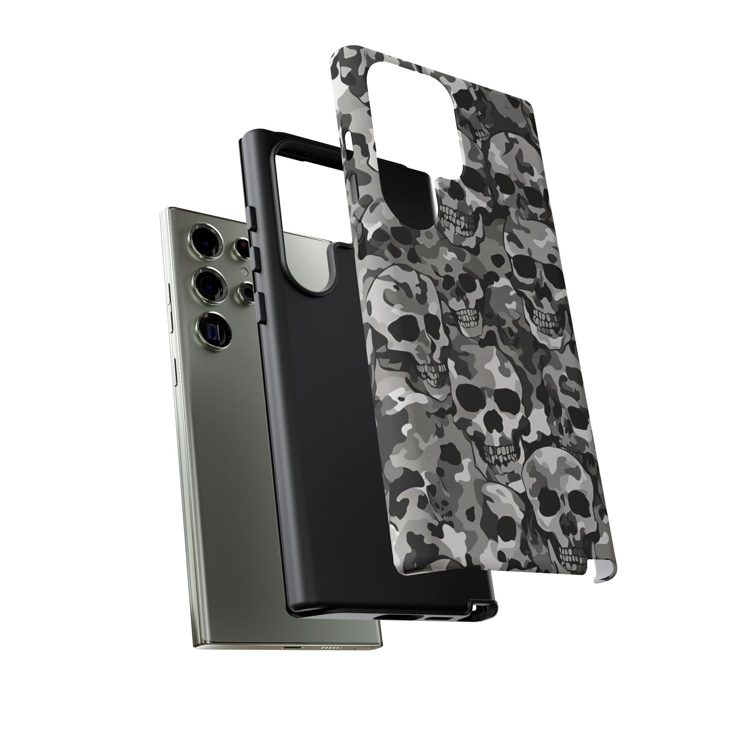 SKULL CAMO phone case TOUGH iPhone 16/15/14/13/12/11 Pro Max | Galaxy S24/S23/S22 Ultra | Pixel 7/8/9 | Slim & Tough