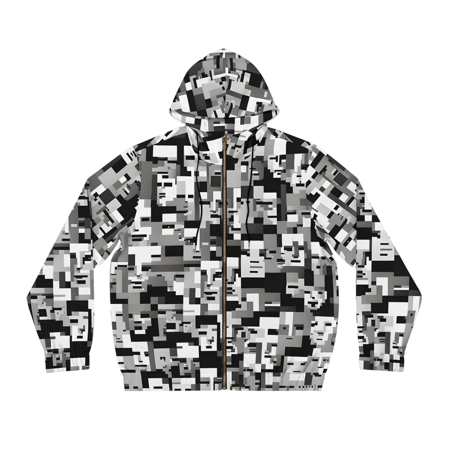 Anti Facial Recognition Hoodie, Anti Surveillance Clothing for Gamers 16-bit design