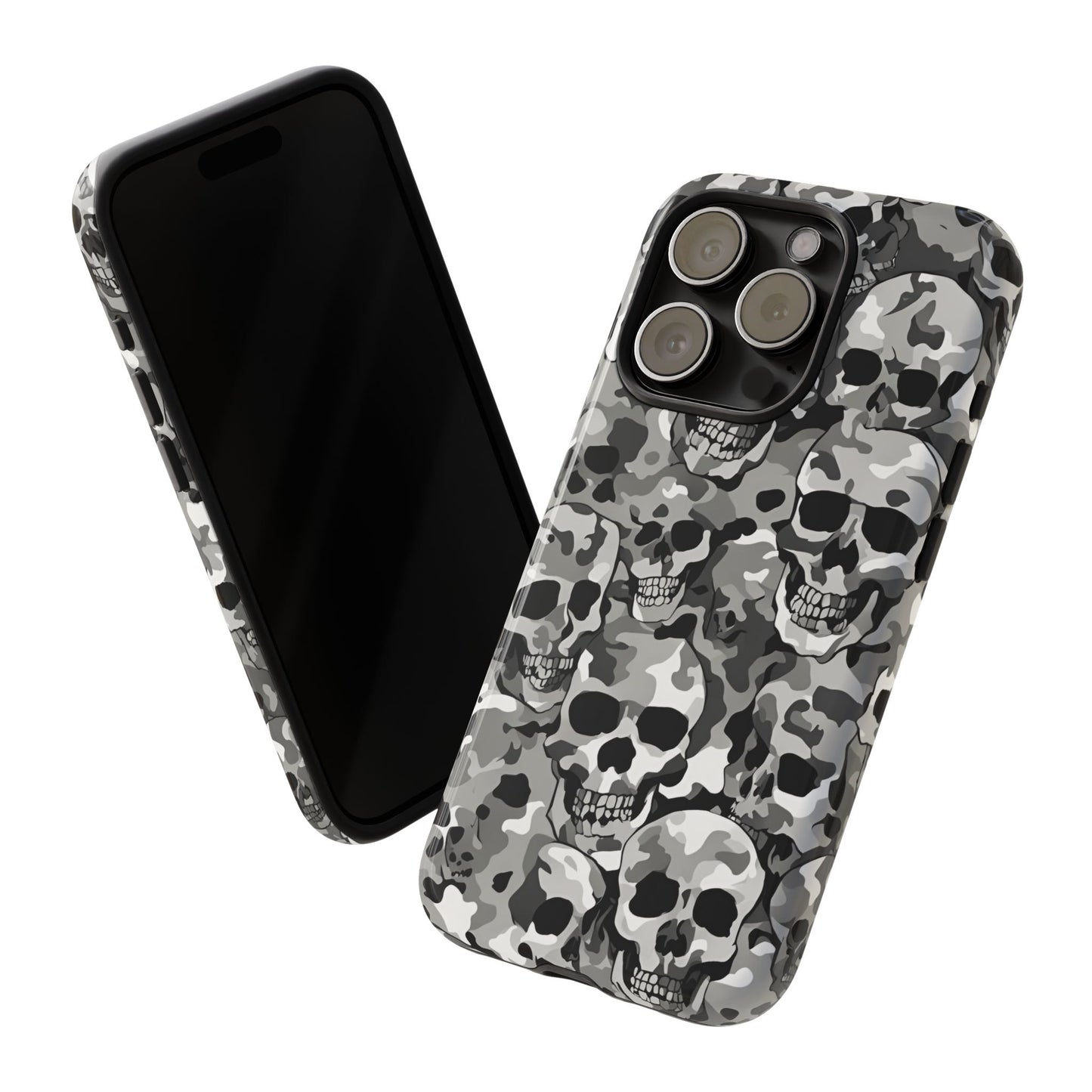 SKULL CAMO phone case TOUGH iPhone 16/15/14/13/12/11 Pro Max | Galaxy S24/S23/S22 Ultra | Pixel 7/8/9 | Slim & Tough