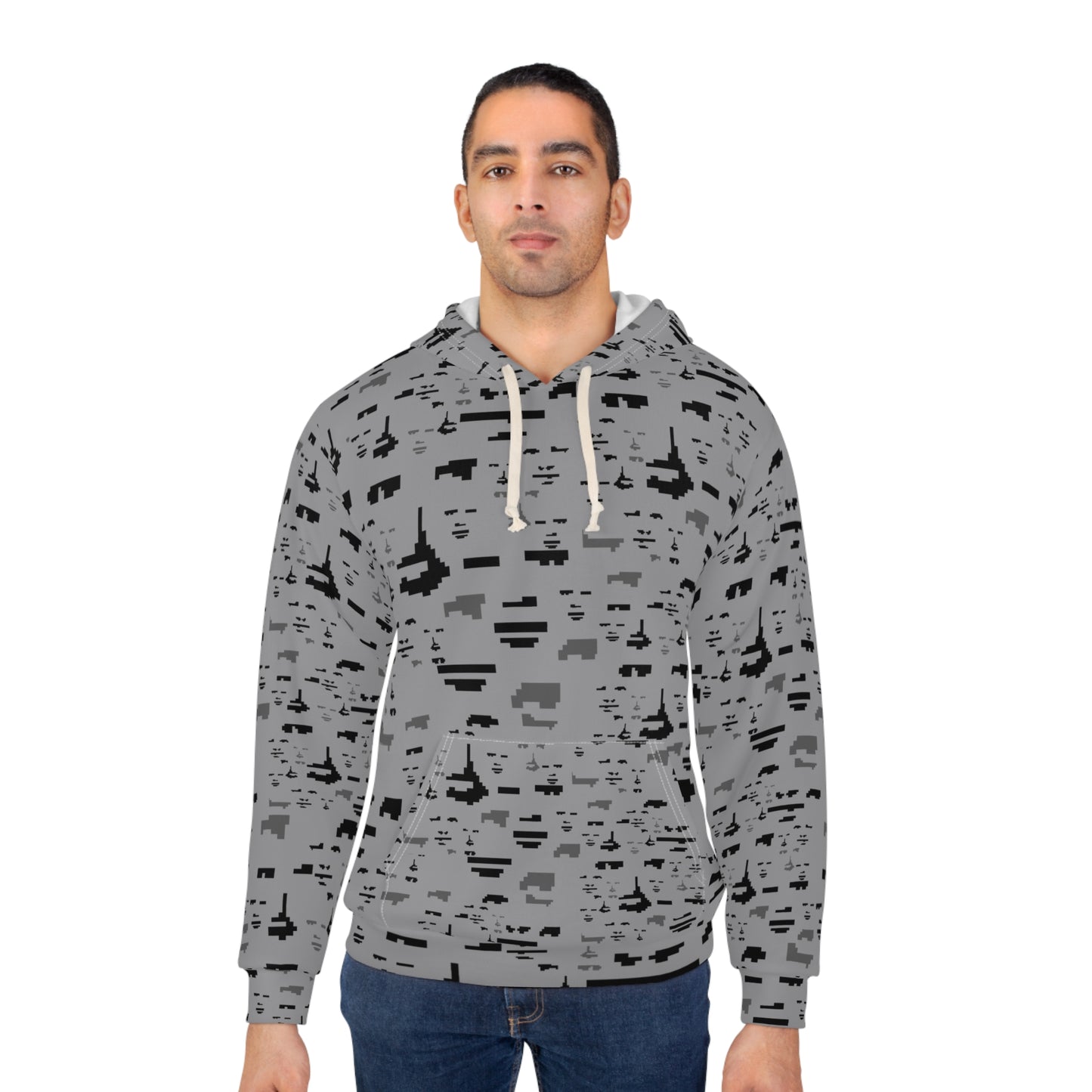 Anti Facial Recognition Hoodie, Anti Surveillance Clothing for Tech Data Privacy Protestors