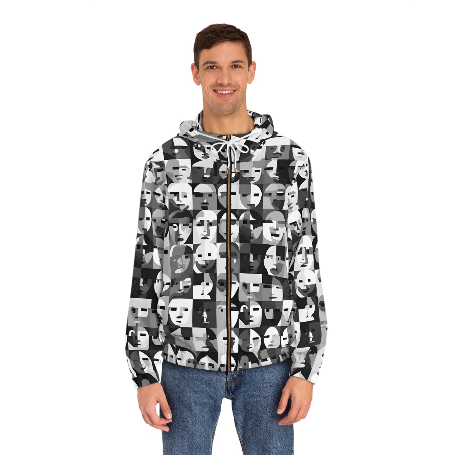 Anti Facial Recognition Hoodie, Anti Surveillance Clothing for Gamers 16-bit design