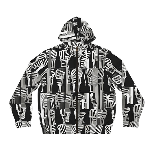 Anti Facial Recognition Hoodie, Anti Surveillance Clothing for Gamers Skeleton design