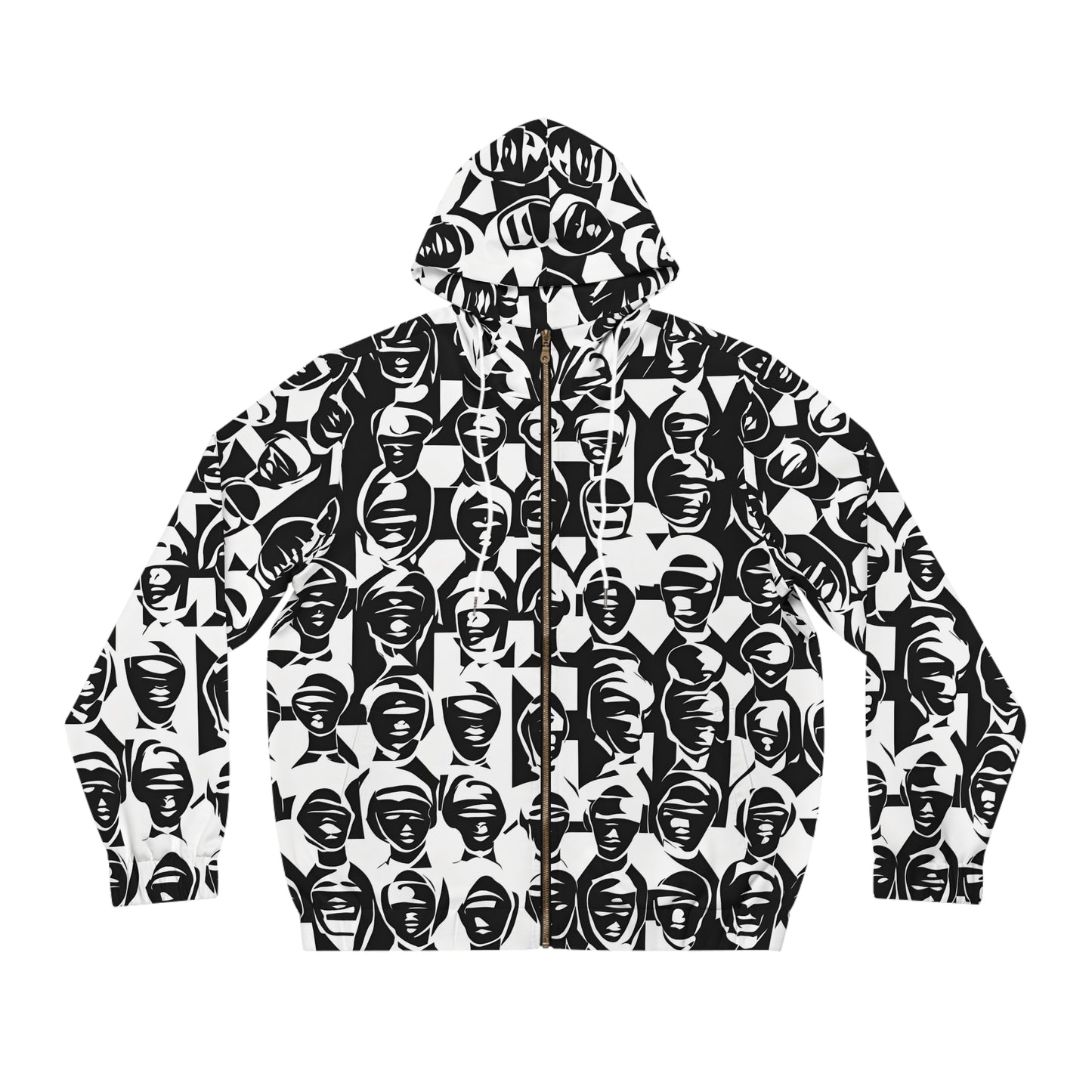 Full-Zip Hoodie Adversarial Anti AI Anti facial recognition technology gift for the aware