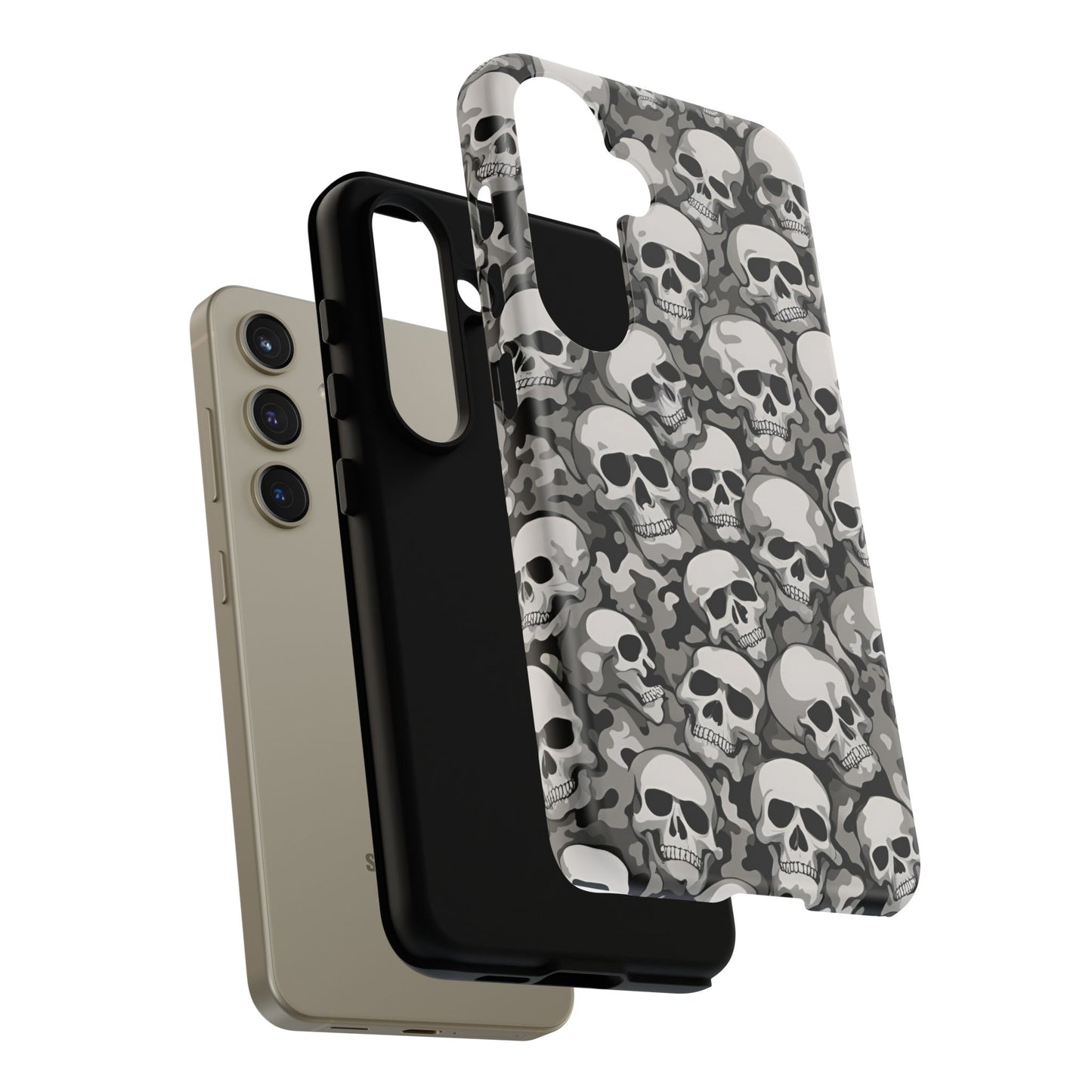 SKULL phone case TOUGH iPhone 16/15/14/13/12/11 Pro Max | Galaxy S24/S23/S22 Ultra | Pixel 7/8/9 | Slim & Tough