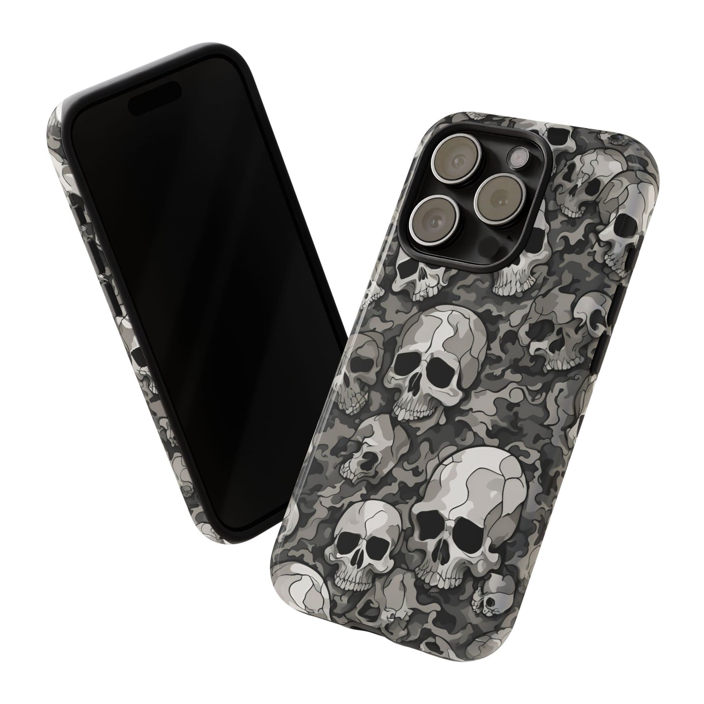 SKULL phone case TOUGH iPhone 16/15/14/13/12/11 Pro Max | Galaxy S24/S23/S22 Ultra | Pixel 7/8/9 | Slim & Tough