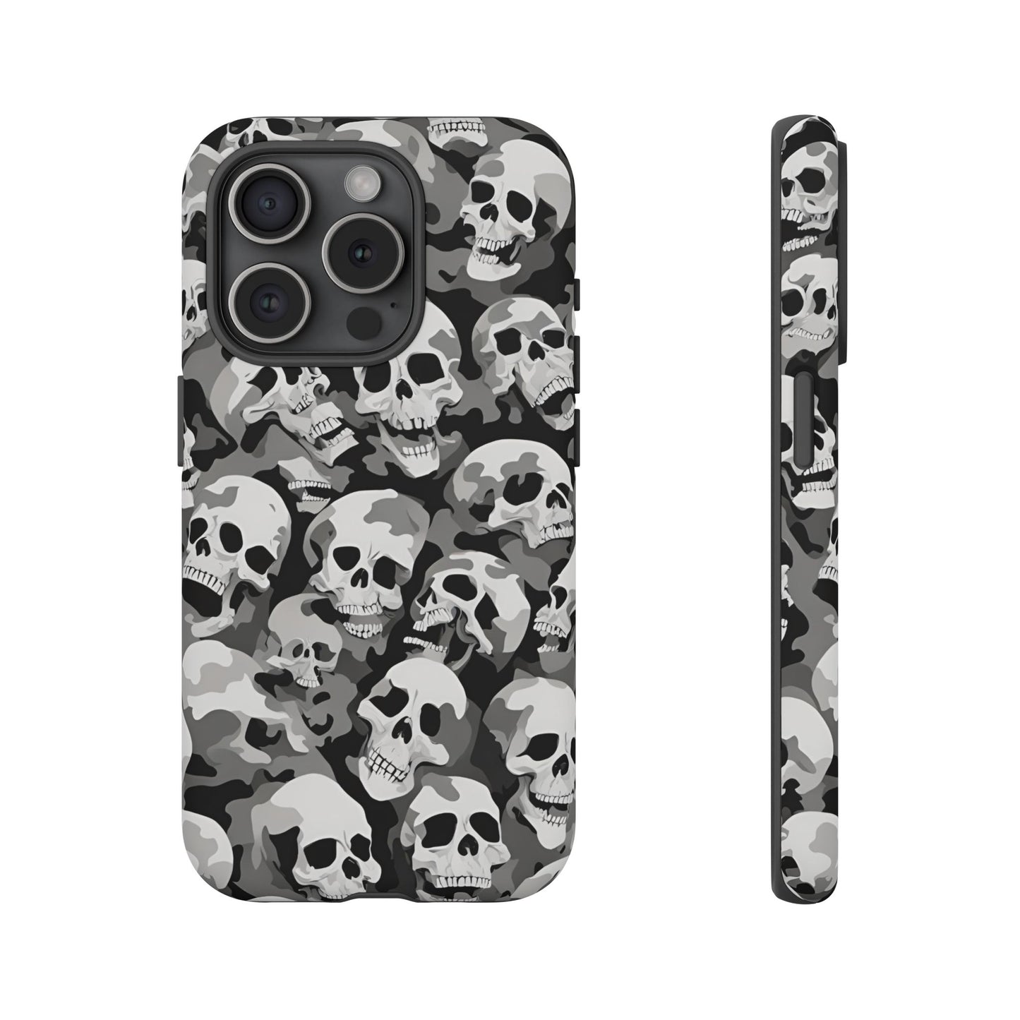 SKULL phone case TOUGH iPhone 16/15/14/13/12/11 Pro Max | Galaxy S24/S23/S22 Ultra | Pixel 7/8/9 | Slim & Tough