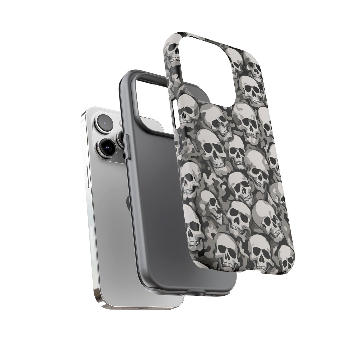 SKULL phone case TOUGH iPhone 16/15/14/13/12/11 Pro Max | Galaxy S24/S23/S22 Ultra | Pixel 7/8/9 | Slim & Tough