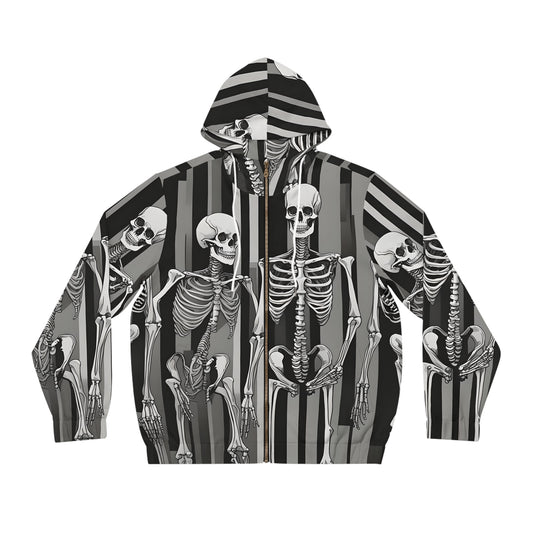 Anti Facial Recognition Hoodie, Anti Surveillance Clothing for Gamers Skeleton design