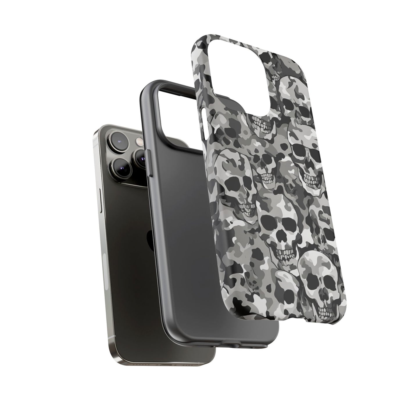 SKULL CAMO phone case TOUGH iPhone 16/15/14/13/12/11 Pro Max | Galaxy S24/S23/S22 Ultra | Pixel 7/8/9 | Slim & Tough