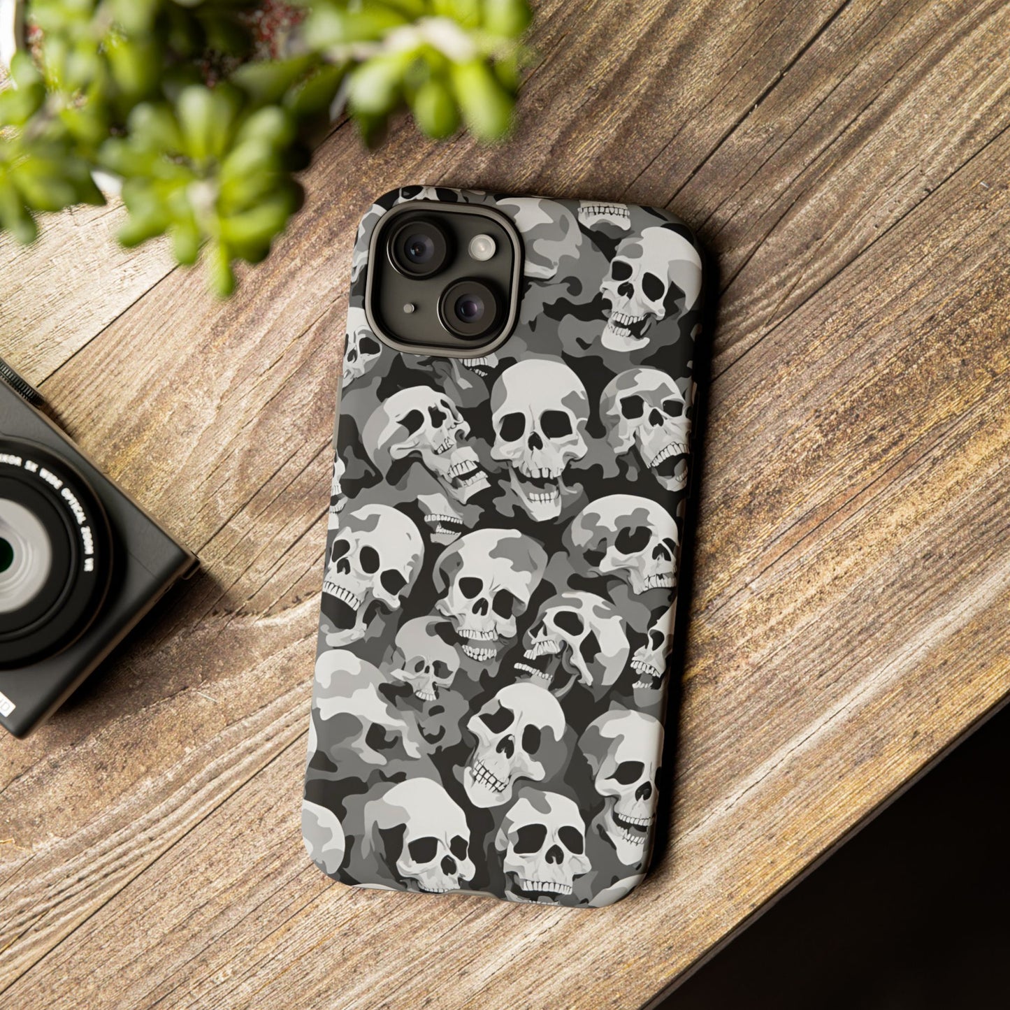 SKULL phone case TOUGH iPhone 16/15/14/13/12/11 Pro Max | Galaxy S24/S23/S22 Ultra | Pixel 7/8/9 | Slim & Tough