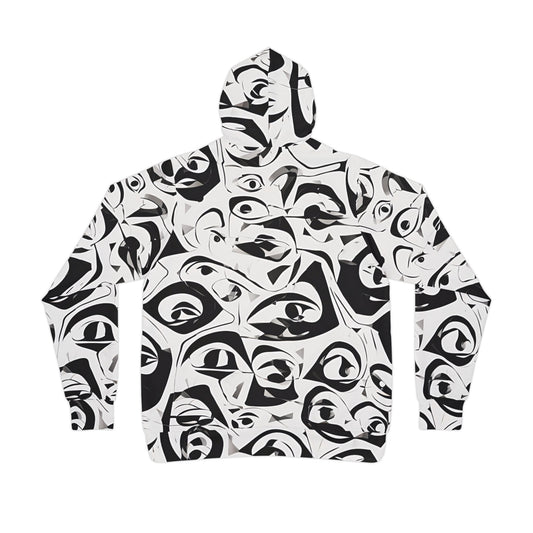 Adversarial anti AI (facial recognition) Hoodie eye edition