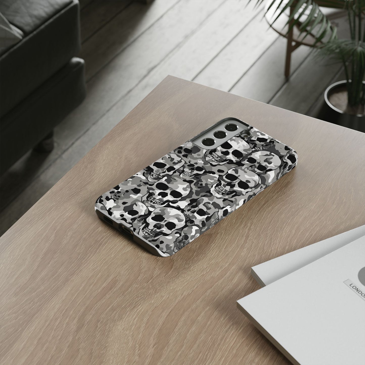 SKULL CAMO phone case TOUGH iPhone 16/15/14/13/12/11 Pro Max | Galaxy S24/S23/S22 Ultra | Pixel 7/8/9 | Slim & Tough