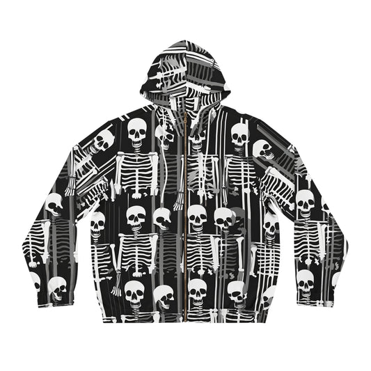 Anti Facial Recognition Hoodie, Anti Surveillance Clothing for Gamers Skeleton design