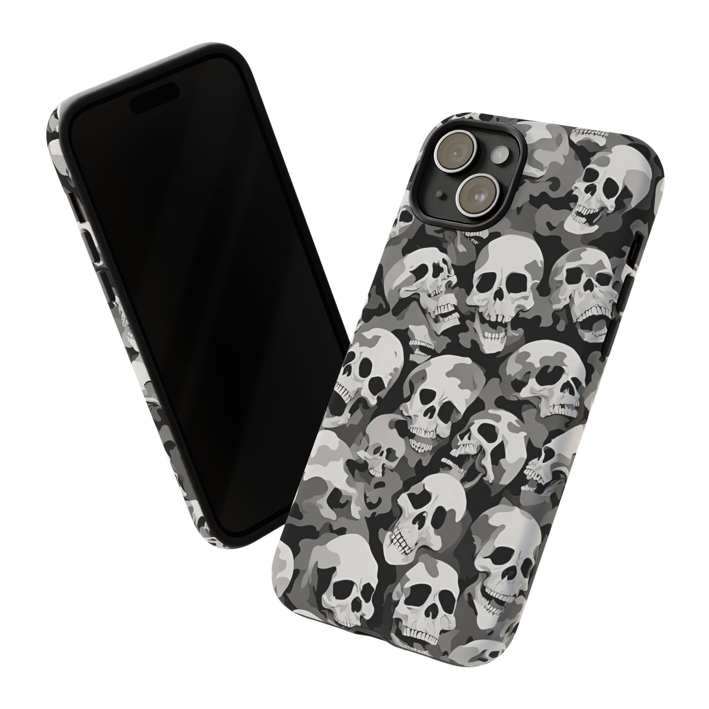 SKULL phone case TOUGH iPhone 16/15/14/13/12/11 Pro Max | Galaxy S24/S23/S22 Ultra | Pixel 7/8/9 | Slim & Tough