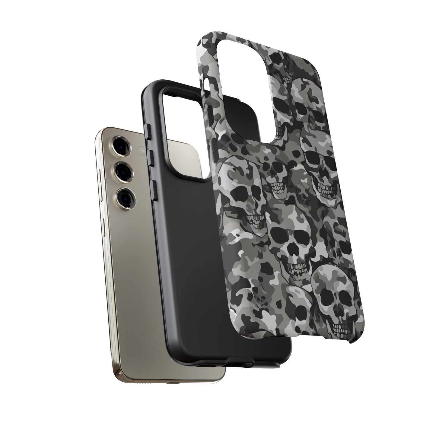 SKULL CAMO phone case TOUGH iPhone 16/15/14/13/12/11 Pro Max | Galaxy S24/S23/S22 Ultra | Pixel 7/8/9 | Slim & Tough