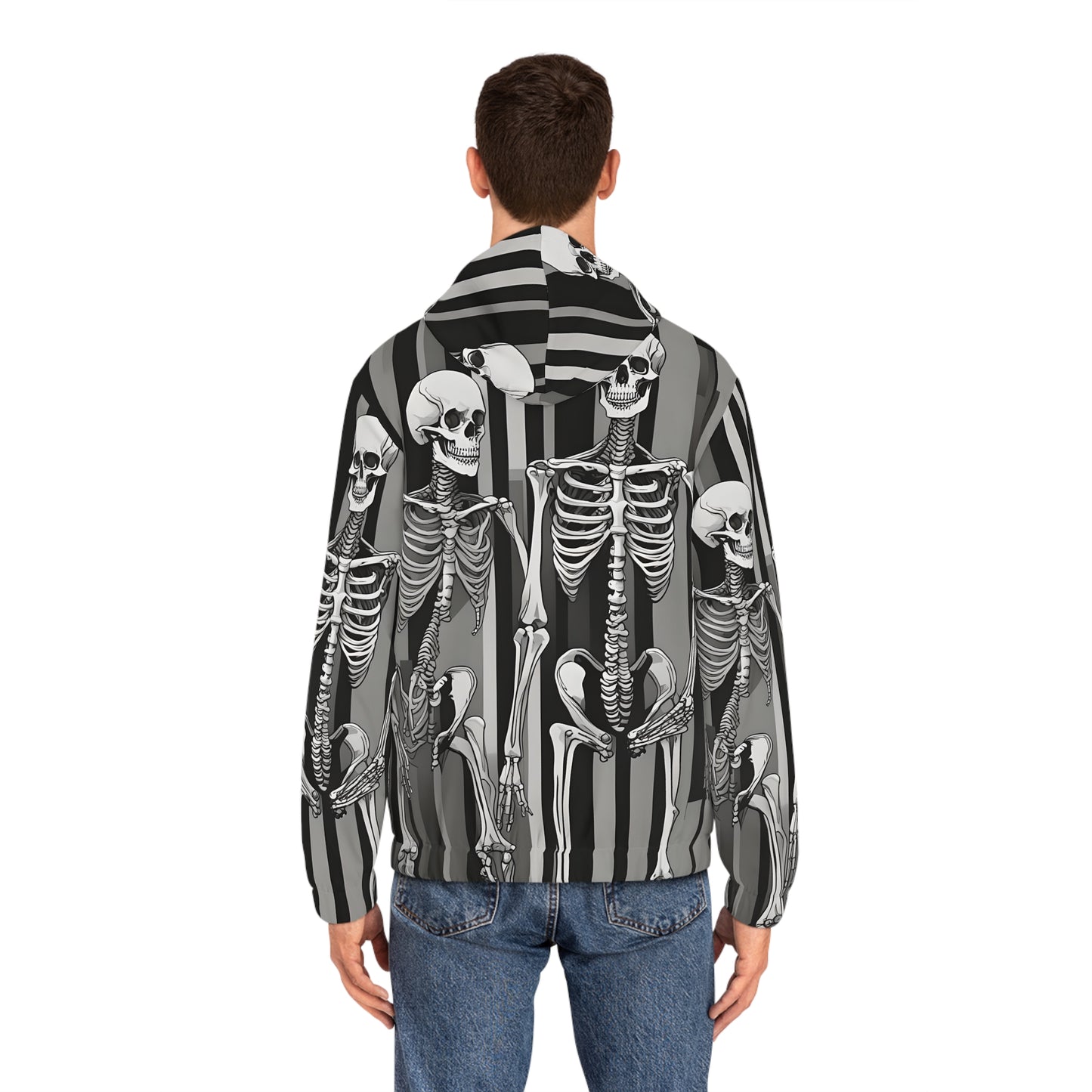 Anti Facial Recognition Hoodie, Anti Surveillance Clothing for Gamers Skeleton design