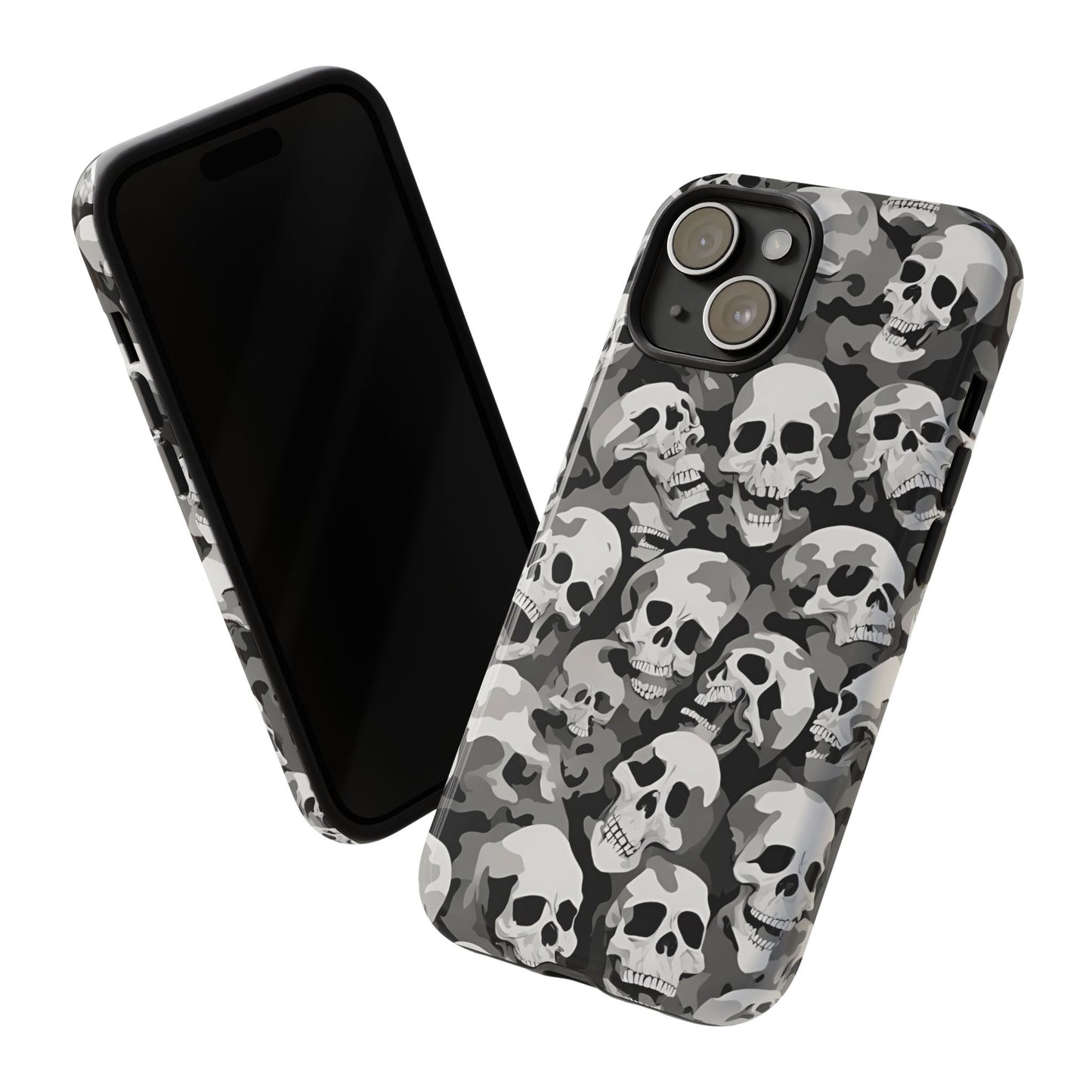 SKULL phone case TOUGH iPhone 16/15/14/13/12/11 Pro Max | Galaxy S24/S23/S22 Ultra | Pixel 7/8/9 | Slim & Tough