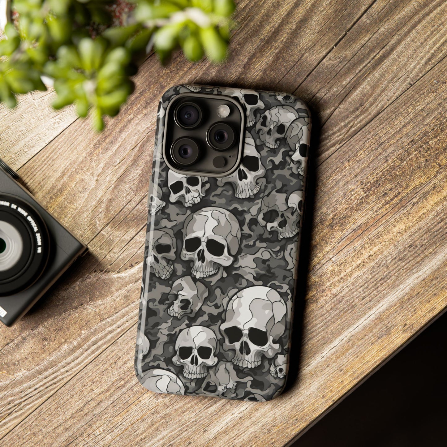 SKULL phone case TOUGH iPhone 16/15/14/13/12/11 Pro Max | Galaxy S24/S23/S22 Ultra | Pixel 7/8/9 | Slim & Tough