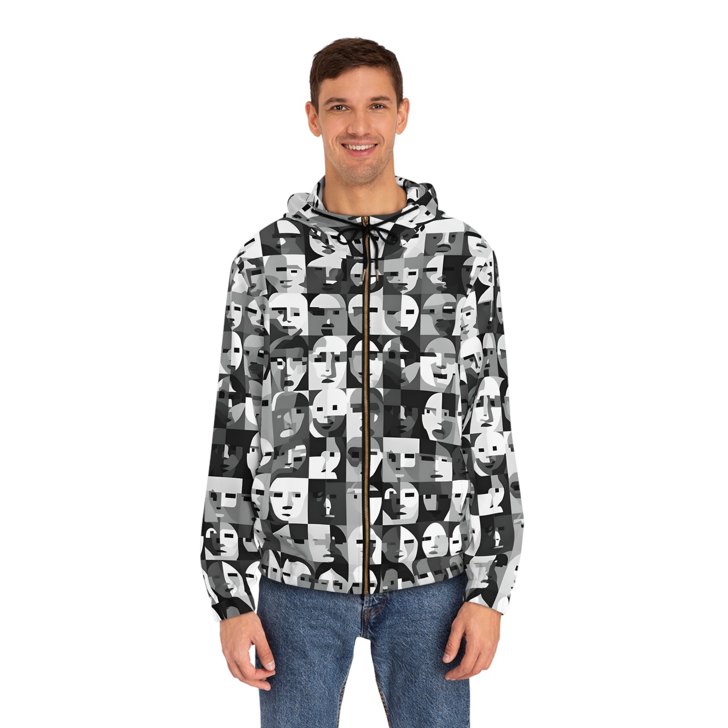 Anti Facial Recognition Hoodie, Anti Surveillance Clothing for Gamers 16-bit design