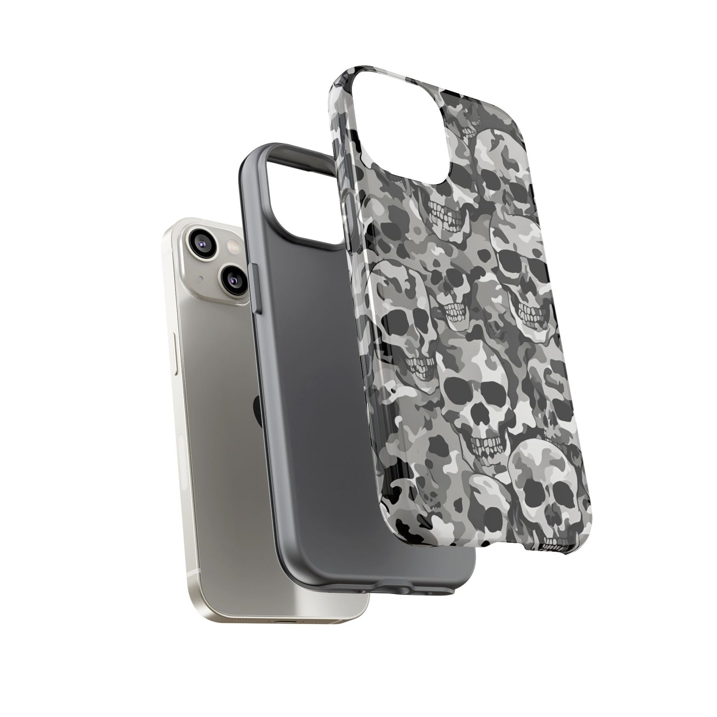 SKULL CAMO phone case TOUGH iPhone 16/15/14/13/12/11 Pro Max | Galaxy S24/S23/S22 Ultra | Pixel 7/8/9 | Slim & Tough