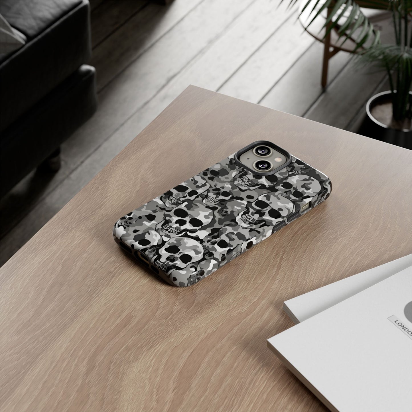 SKULL CAMO phone case TOUGH iPhone 16/15/14/13/12/11 Pro Max | Galaxy S24/S23/S22 Ultra | Pixel 7/8/9 | Slim & Tough