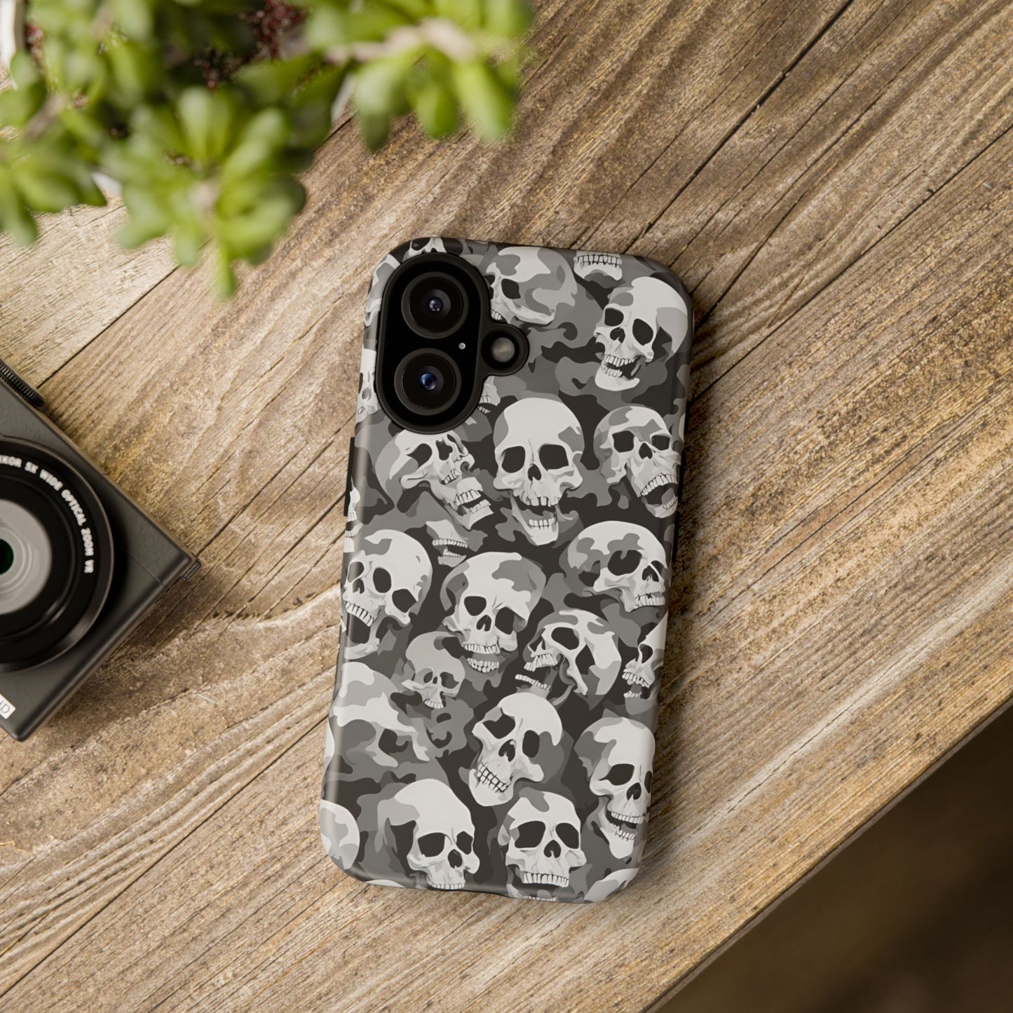 SKULL phone case TOUGH iPhone 16/15/14/13/12/11 Pro Max | Galaxy S24/S23/S22 Ultra | Pixel 7/8/9 | Slim & Tough