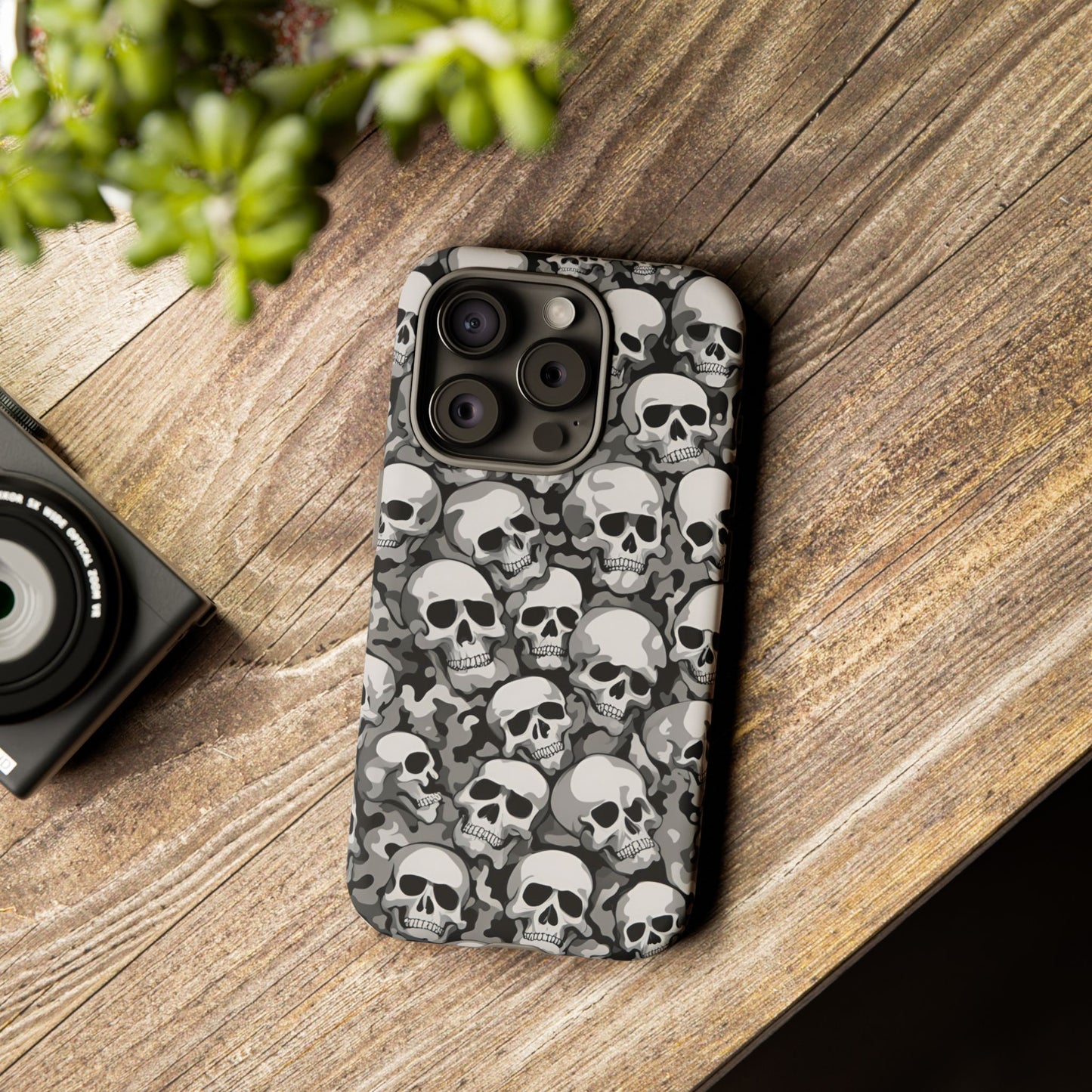 SKULL phone case TOUGH iPhone 16/15/14/13/12/11 Pro Max | Galaxy S24/S23/S22 Ultra | Pixel 7/8/9 | Slim & Tough