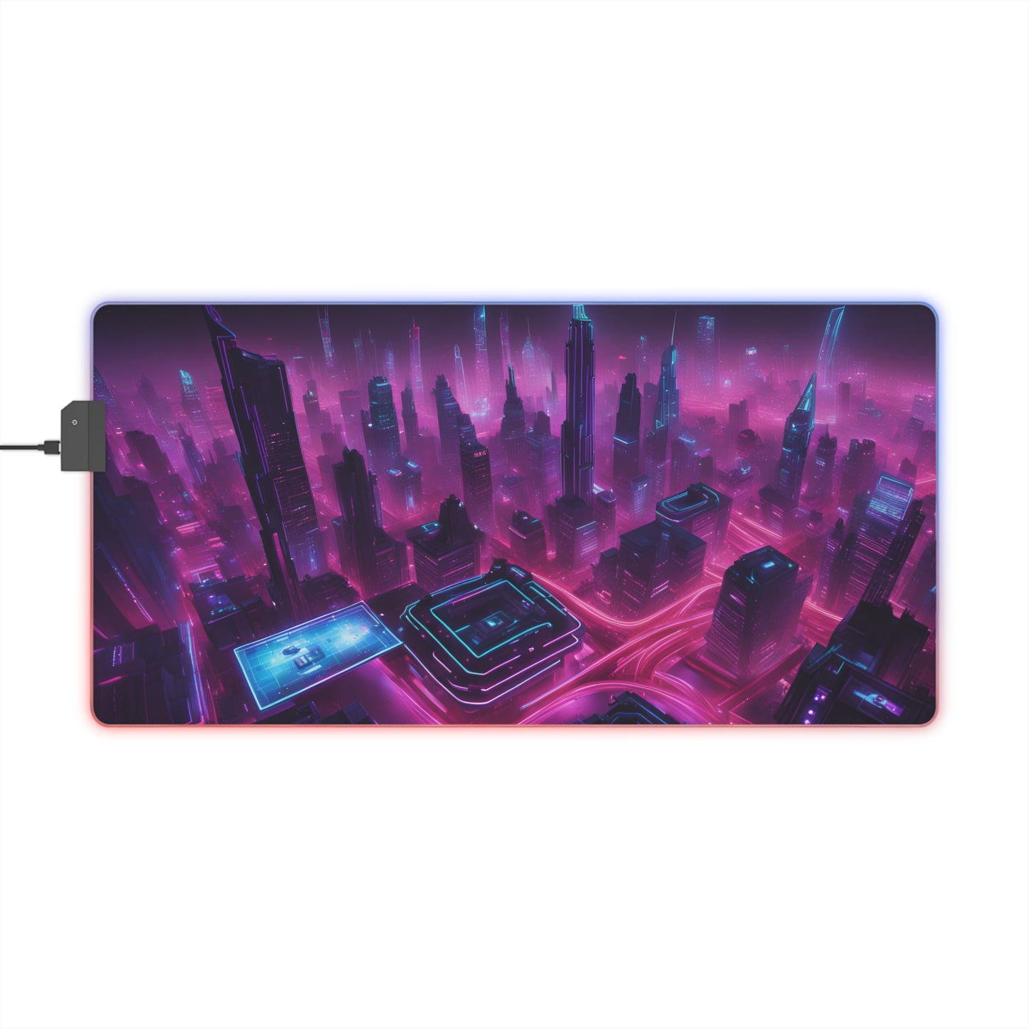 LED Gaming Mouse Pad - Cyber punk gift for gamers