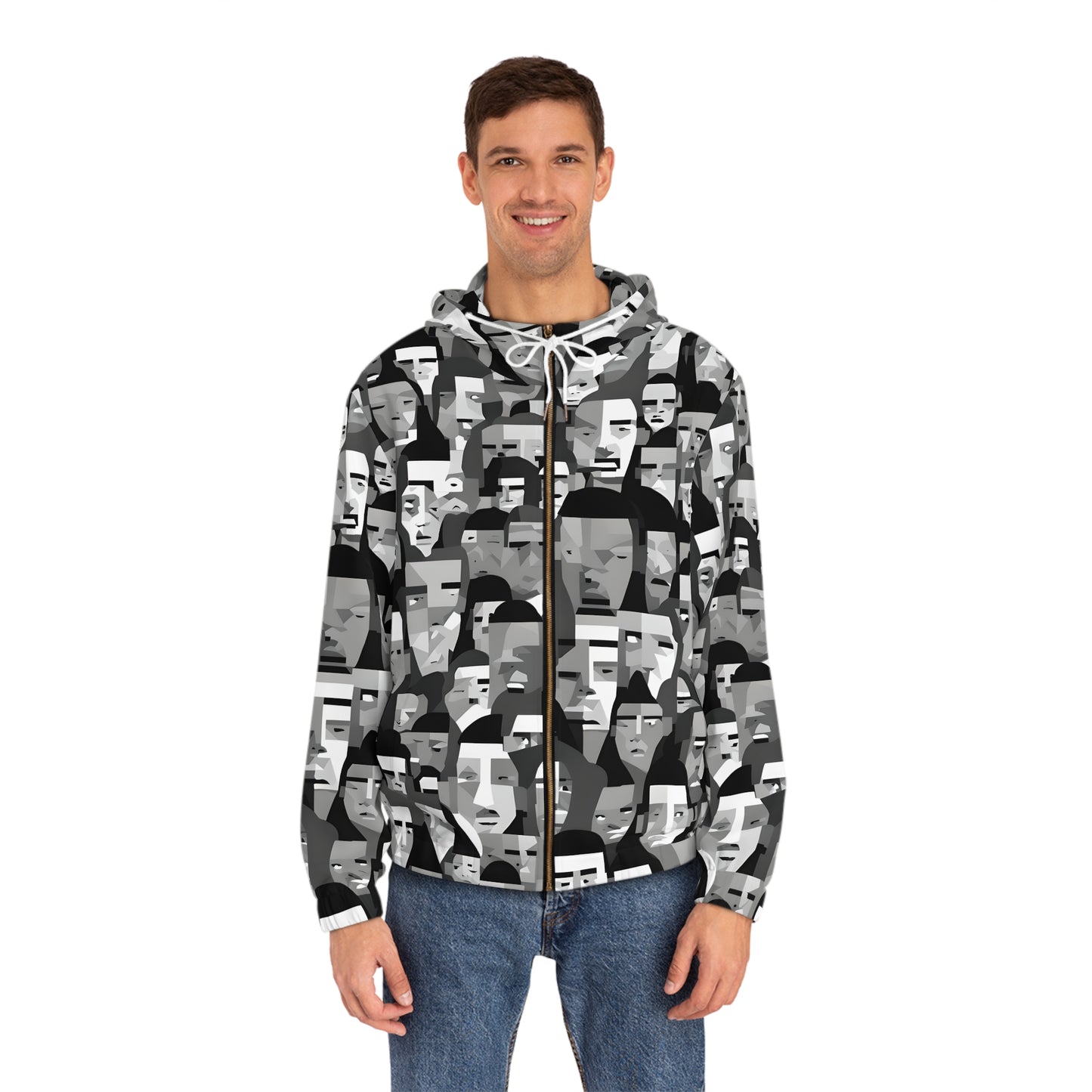 Anti Facial Recognition Hoodie, Anti Surveillance Clothing for Gamers 16-bit design