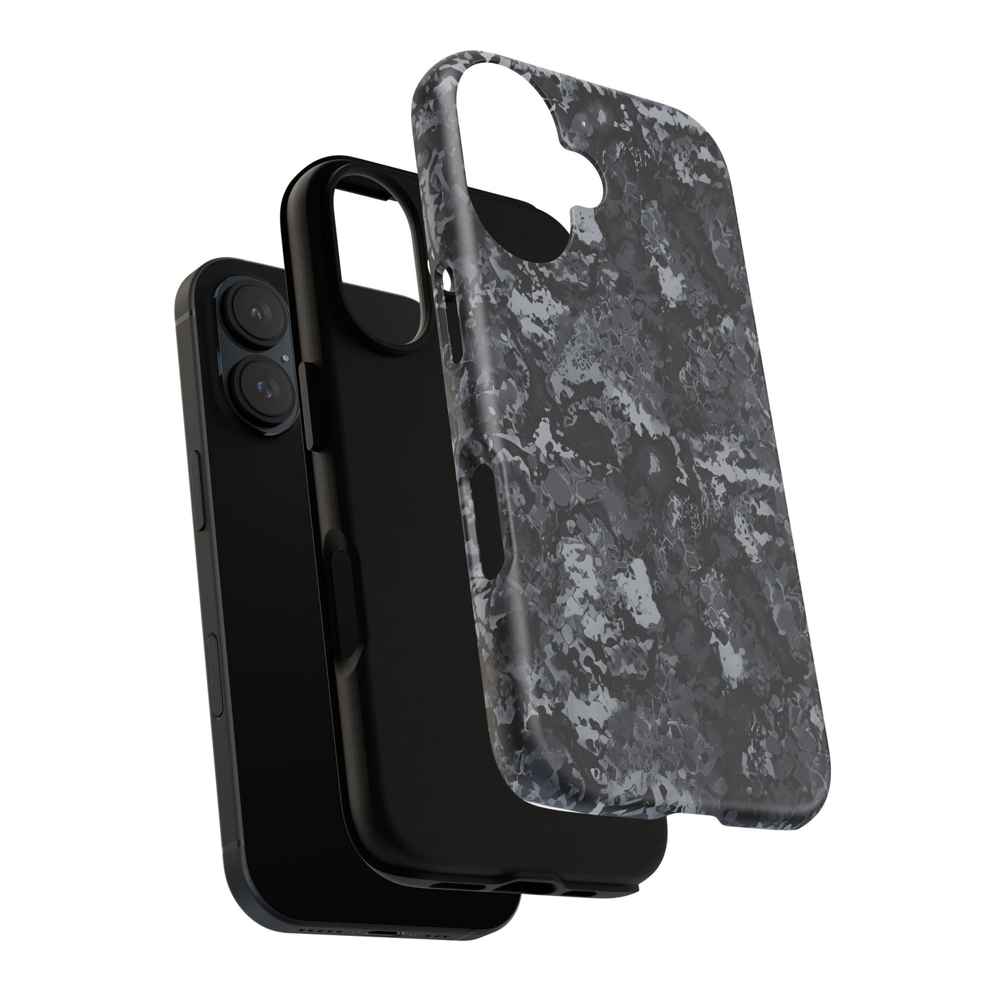 BLACK CAMO phone case TOUGH iPhone 16/15/14/13/12/11 Pro Max | Galaxy S24/S23/S22 Ultra | Pixel 7/8/9 | Slim & Tough