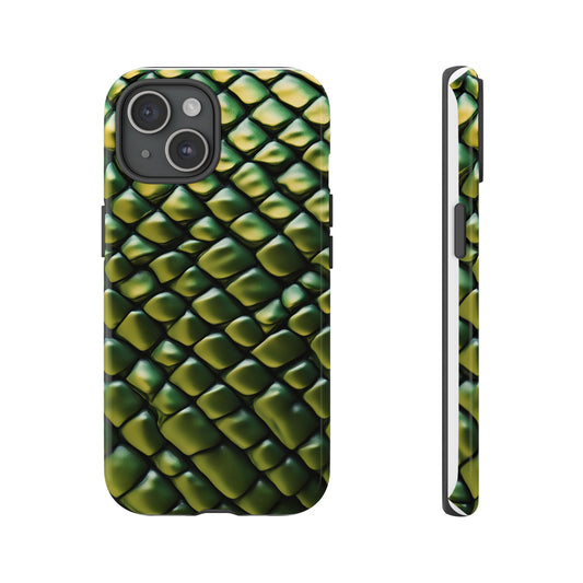 GREEN SCALES phone case TOUGH iPhone 16/15/14/13/12/11 Pro Max | Galaxy S24/S23/S22 Ultra | Pixel 7/8/9 | Slim & Tough