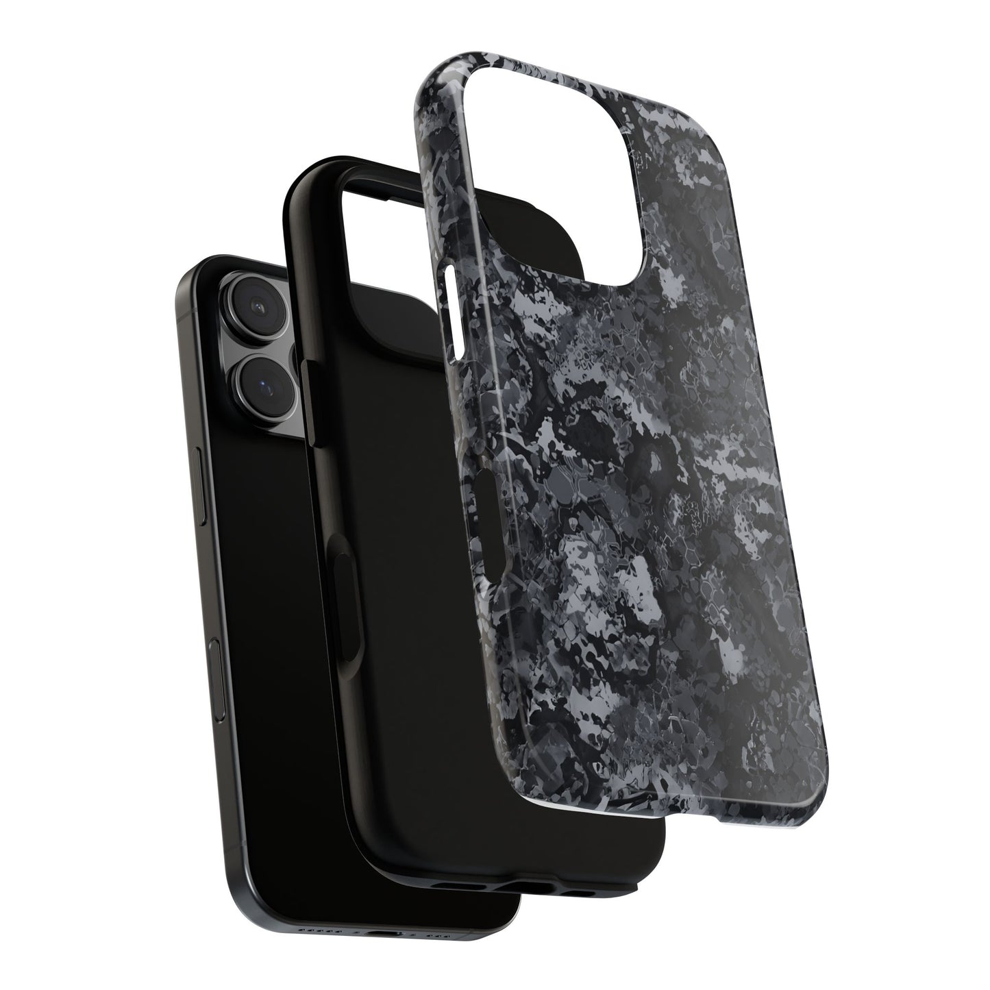 BLACK CAMO phone case TOUGH iPhone 16/15/14/13/12/11 Pro Max | Galaxy S24/S23/S22 Ultra | Pixel 7/8/9 | Slim & Tough