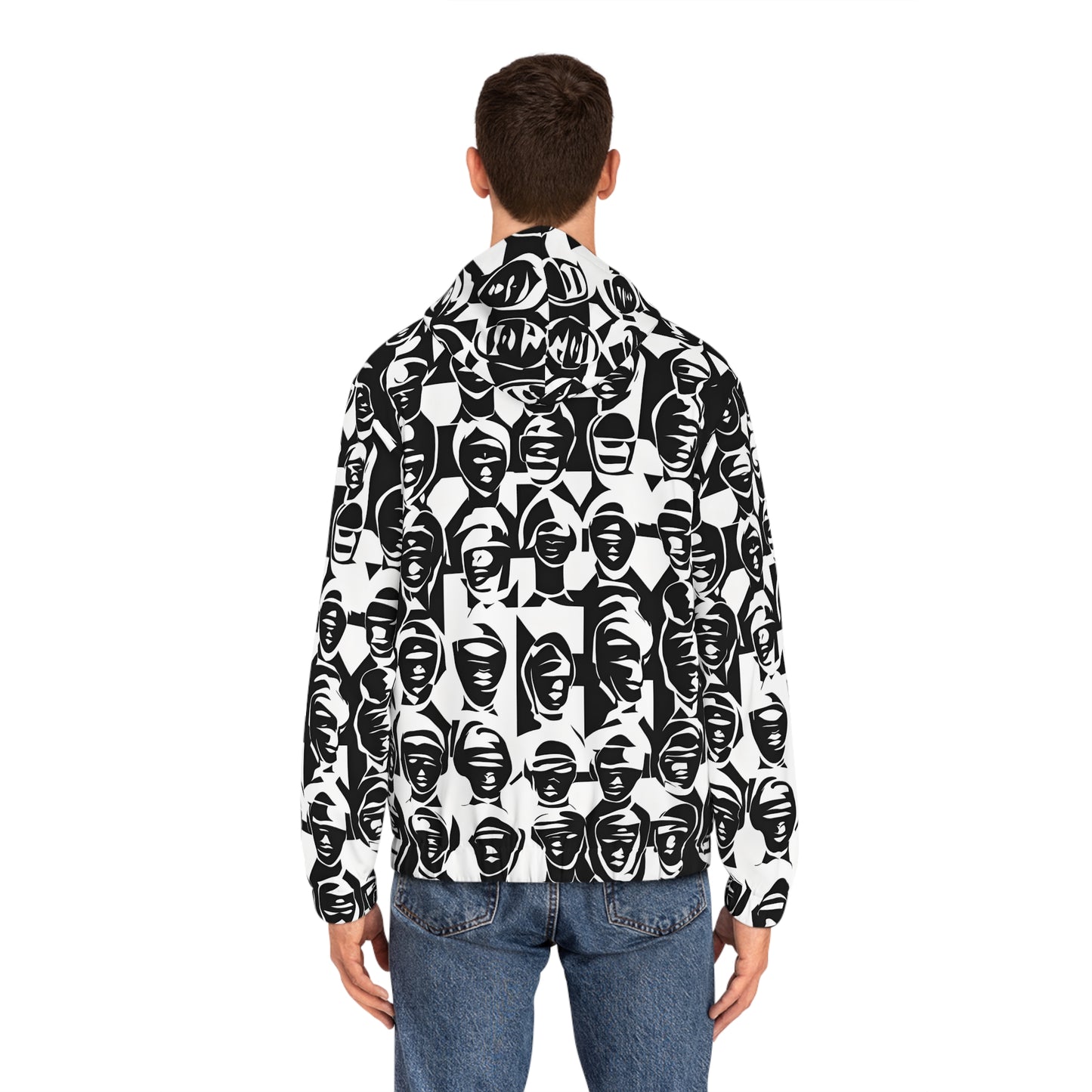 Full-Zip Hoodie Adversarial Anti AI Anti facial recognition technology gift for the aware