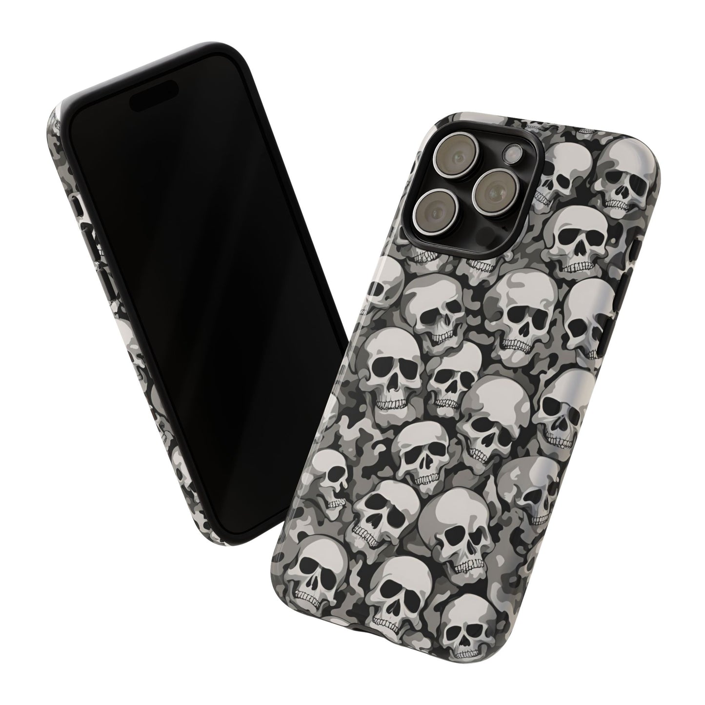 SKULL phone case TOUGH iPhone 16/15/14/13/12/11 Pro Max | Galaxy S24/S23/S22 Ultra | Pixel 7/8/9 | Slim & Tough