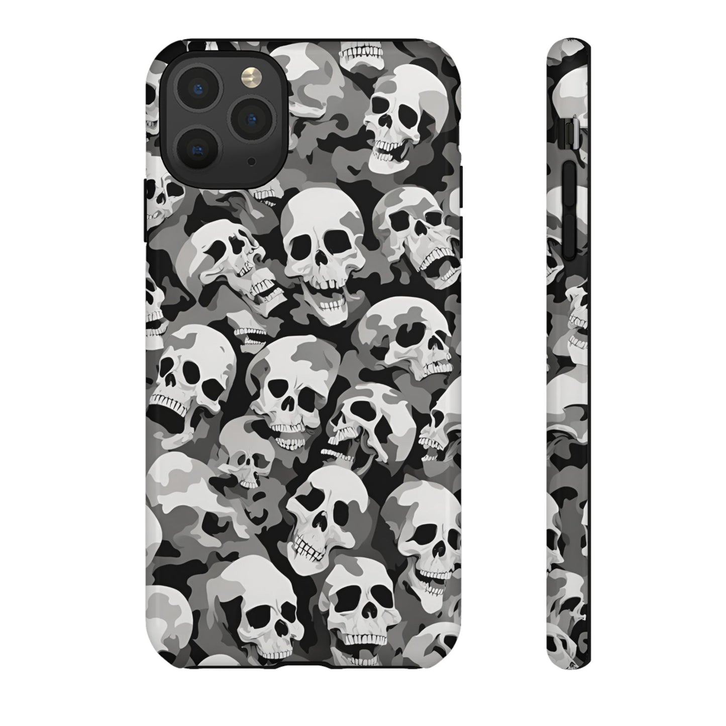 SKULL phone case TOUGH iPhone 16/15/14/13/12/11 Pro Max | Galaxy S24/S23/S22 Ultra | Pixel 7/8/9 | Slim & Tough