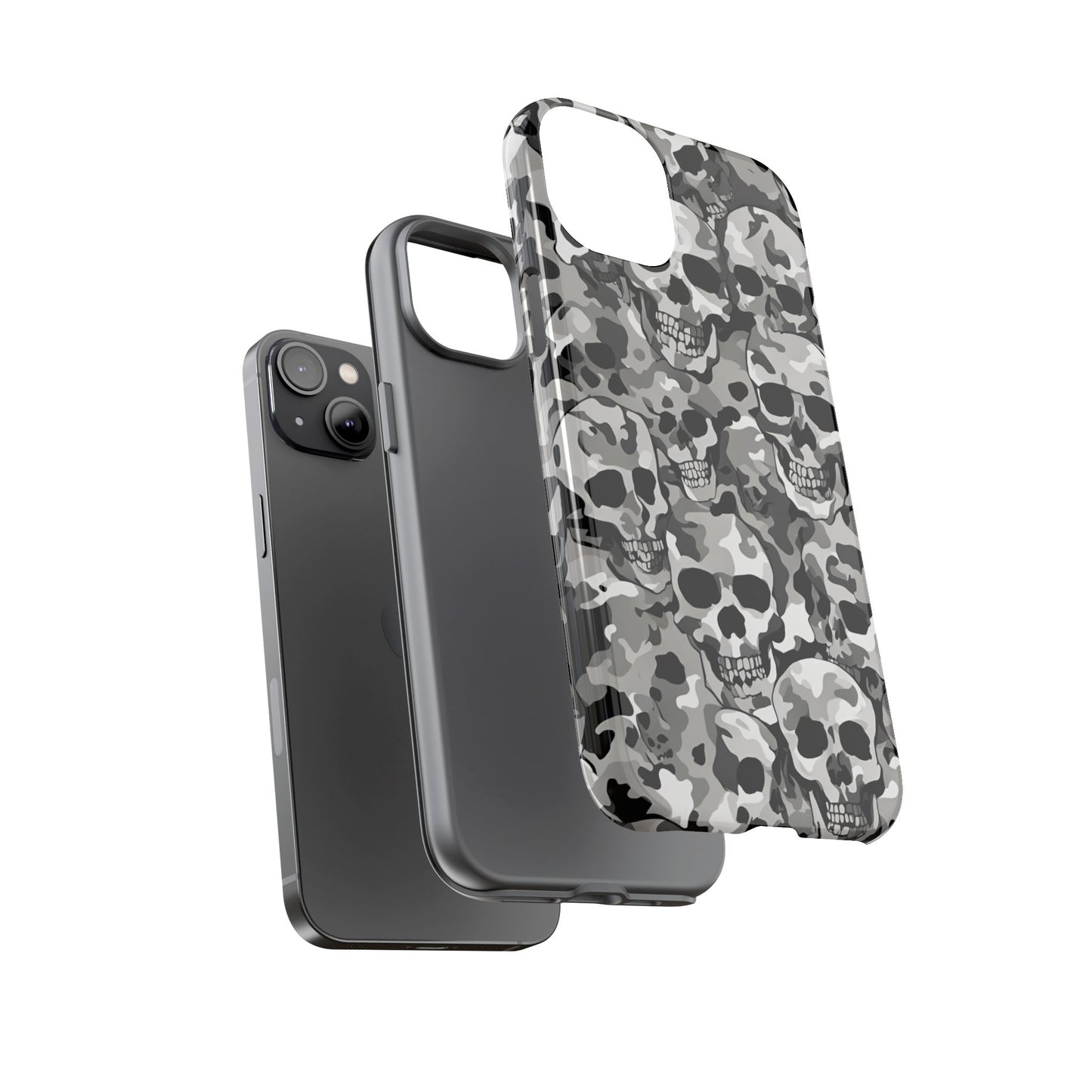 SKULL CAMO phone case TOUGH iPhone 16/15/14/13/12/11 Pro Max | Galaxy S24/S23/S22 Ultra | Pixel 7/8/9 | Slim & Tough