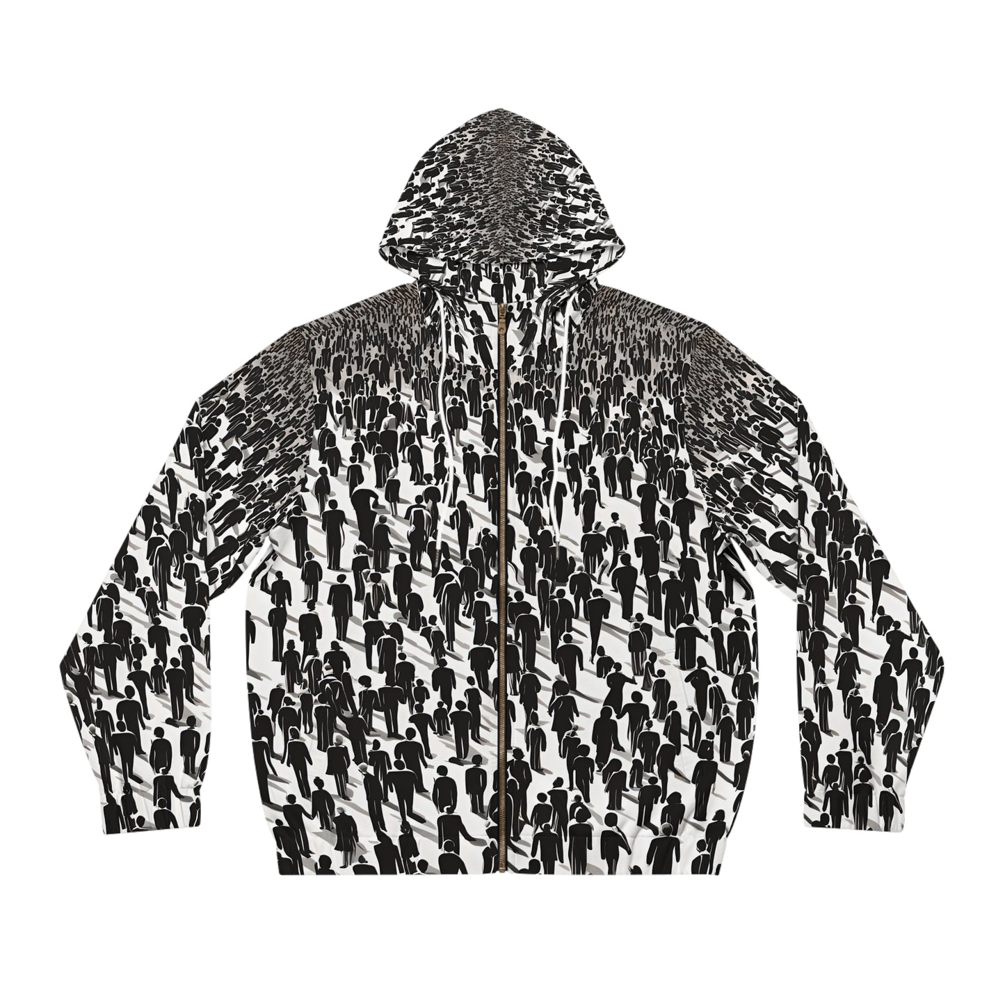 Full-Zip Hoodie Adversarial Anti AI Anti facial recognition technology gift for the aware