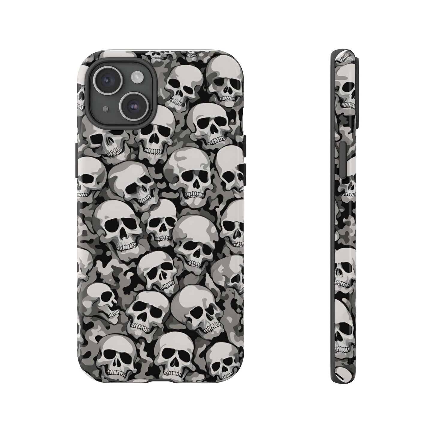 SKULL phone case TOUGH iPhone 16/15/14/13/12/11 Pro Max | Galaxy S24/S23/S22 Ultra | Pixel 7/8/9 | Slim & Tough