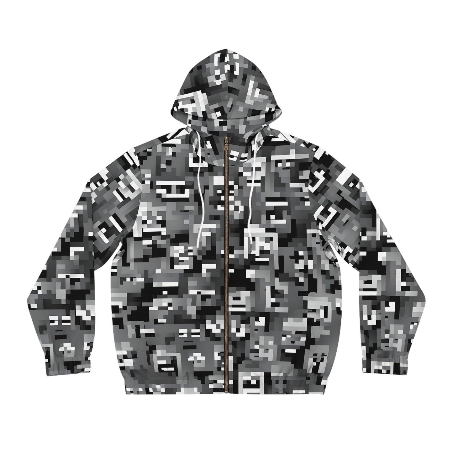 Anti Facial Recognition Hoodie, Anti Surveillance Clothing for Gamers 8-bit design