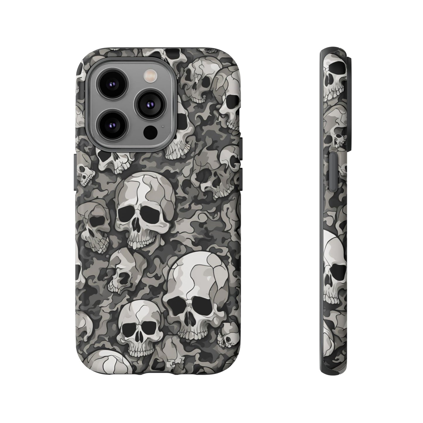 SKULL phone case TOUGH iPhone 16/15/14/13/12/11 Pro Max | Galaxy S24/S23/S22 Ultra | Pixel 7/8/9 | Slim & Tough