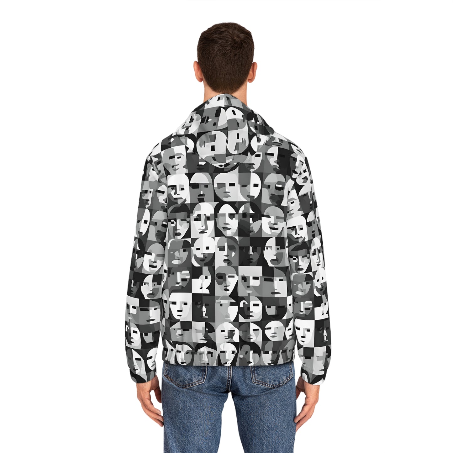 Anti Facial Recognition Hoodie, Anti Surveillance Clothing for Gamers 16-bit design