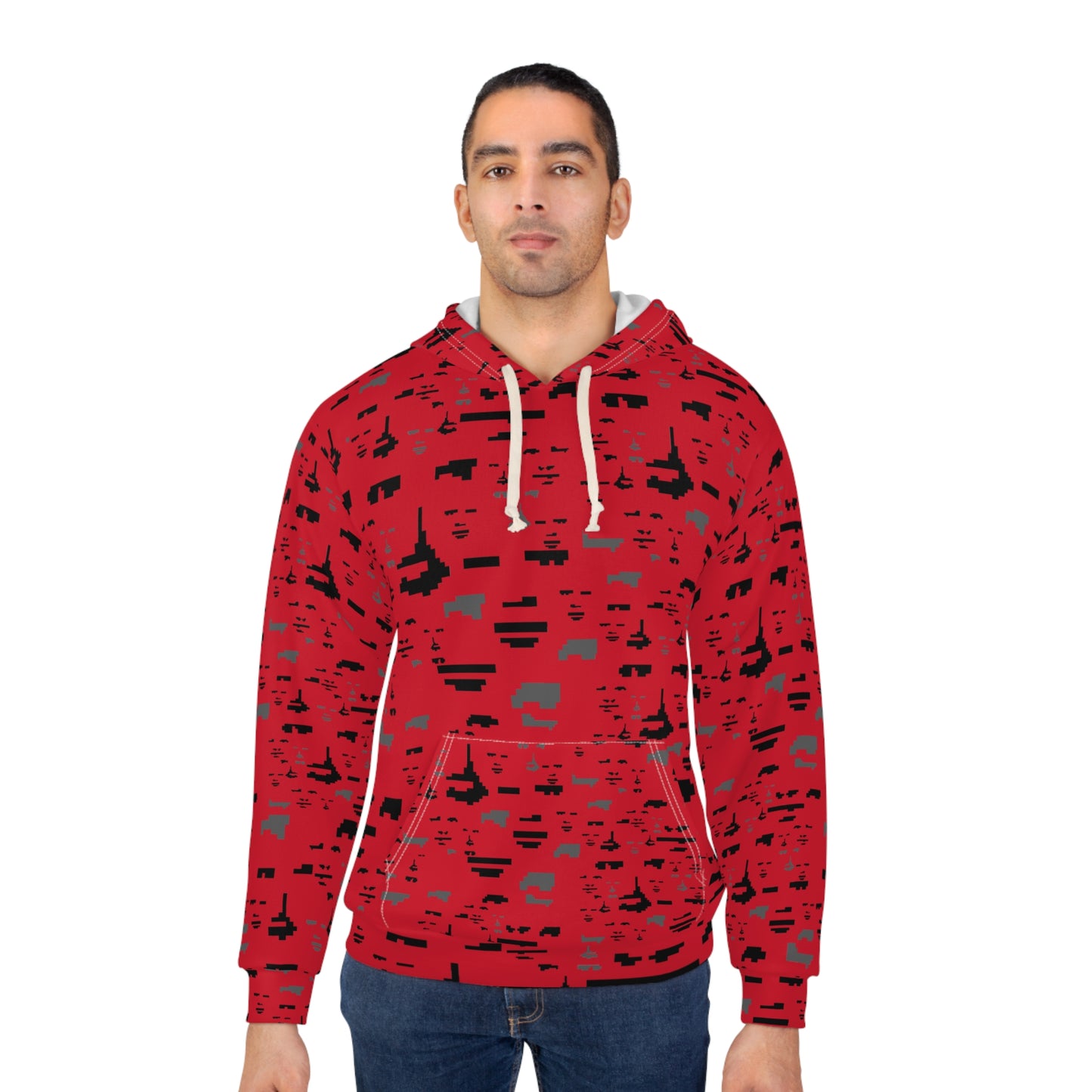 Anti Facial Recognition Hoodie, Anti Surveillance Clothing for Tech Data Privacy Protestors