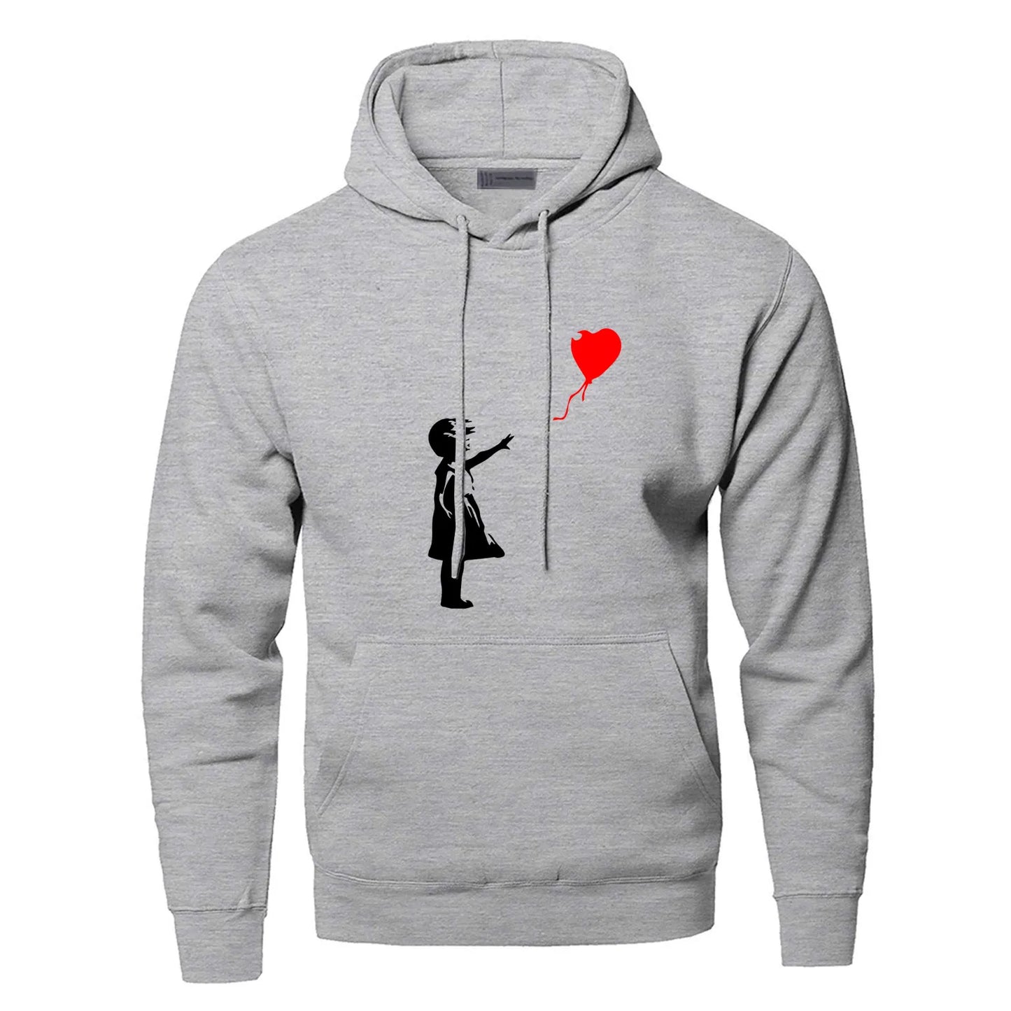 World Peace Hoodies Sweatshirts Balloon Girl Banksy Love Hooded Sweatshirt Hoodie Winter Autumn Warm Print Streetwear